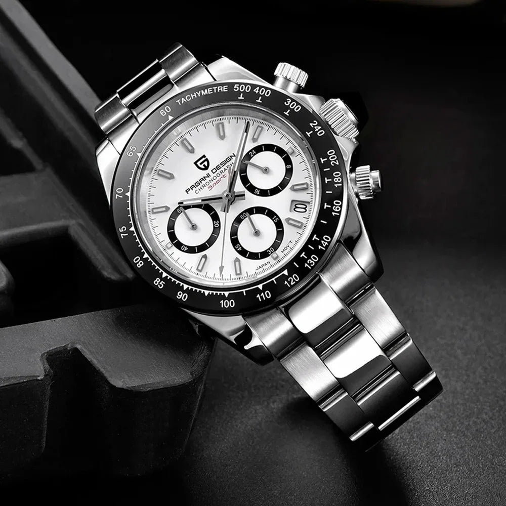 Novo PAGANI DESIGN PD1644 Relógio de Luxo para Homem em Quartzo com Data Automática, Cronógrafo Desportivo de Pulso, Impermeável 100m, Presente para Homem