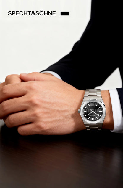 New 2026 Fashion Rare Specht & Söhne Men's Watch Ultrathin 38MM Steel Sapphire Crystal VH31 Quartz Wristwatch