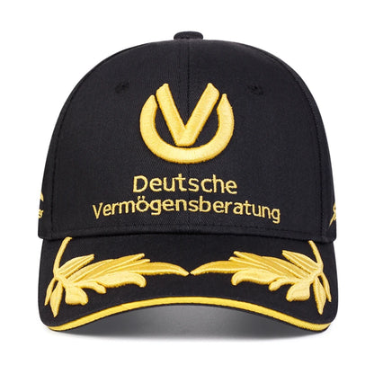 Unisex Gold Letter Embroidery Baseball Caps Spring and Autumn Outdoor Adjustable Casual Hats Versatile Snapback Sunscreen Hat