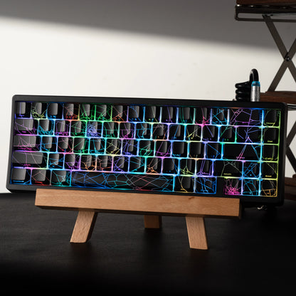 Teclado XVX Spider Web M67 JadeStone con teclas IMD-Tech, conexión trimodo y retroiluminación RGB personalizada 60%