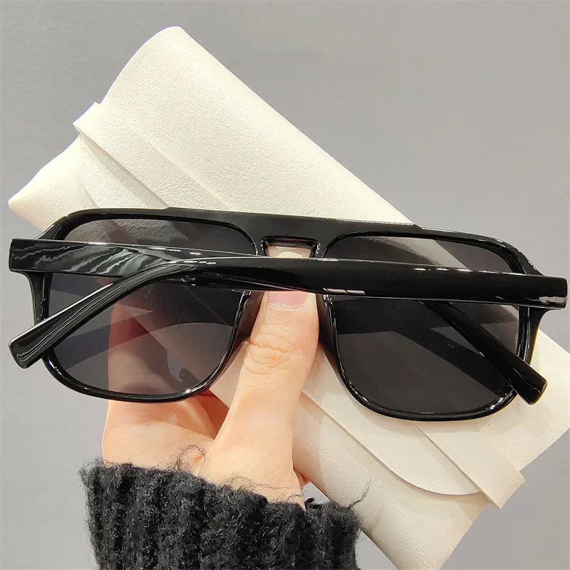 Fashion Female Sun Shades Eyewear Men Women Fashion Double Beam Sunglasses Vintage Outdoor Travel Driving UV400 Goggles