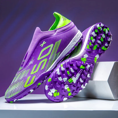 Nouvelles chaussures de football pour hommes, crampons, baskets légères de haute qualité, pour l'entraînement sur gazon, bottes de football très vendues, antidérapantes, mi-hautes, pour l'extérieur.