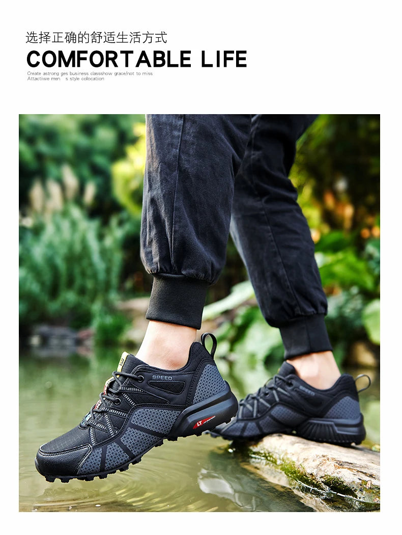 2025 Wanderschuhe für Herren, rutschfest, strapazierfähig und bequem – Outdoor-Wander- und Sportschuhe, Outdoor-Laufschuhe, Walking-Schuhe
