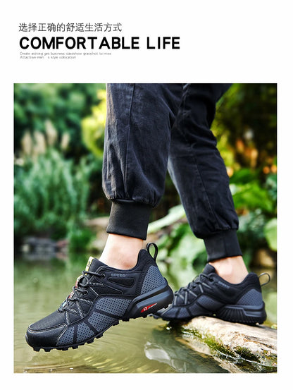 2025 Wanderschuhe für Herren, rutschfest, strapazierfähig und bequem – Outdoor-Wander- und Sportschuhe, Outdoor-Laufschuhe, Walking-Schuhe