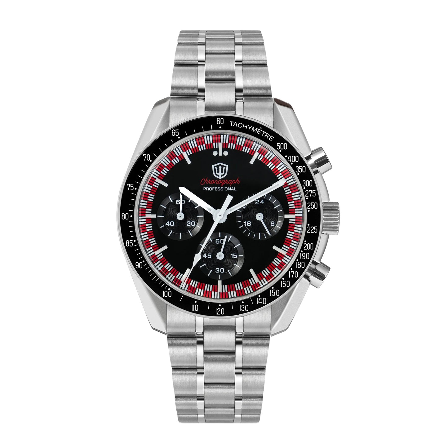 Relógio Masculino Watchdives New Wd1863 Quartz VK63 Chronograph, Safira Abaulada, Impermeável, 39Mm, Aço, Marca Premium, Luxo Business