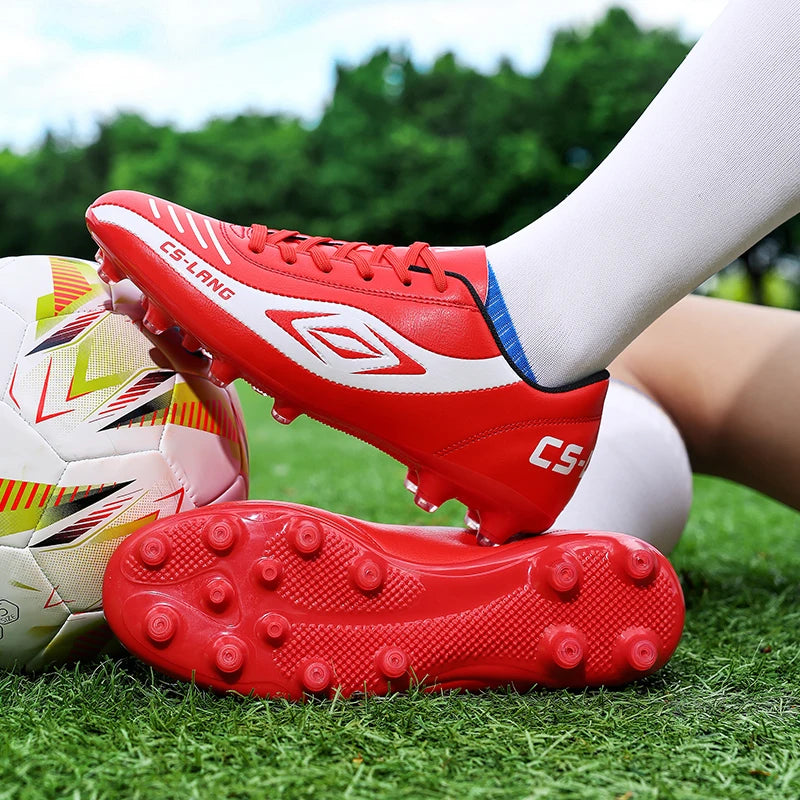 New Men’s Football Boots Grass Cleats Soccer Shoes Match Adult Indoor Ultralight Non-Slip Boys Futsal Sport Turf Comfortable