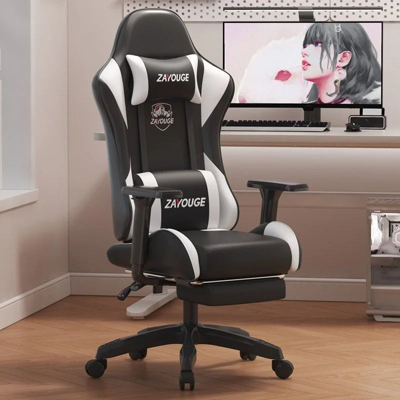 Cadeira de Escritório Gaming Reclinável AOLIVIYA para Computador em Casa, Rotativa, com Elevação, Encosto e Apoio para Pés, para Cybercafé e E-Sports