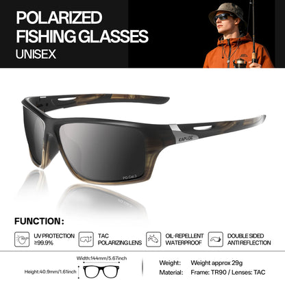 KAPVOE Outdoor Polarized Fishing Sunglasses Beach Ocean Sea Fishing Cycling UV400 MTB Sunglasses Bicycle Sports Hiking Eyewear