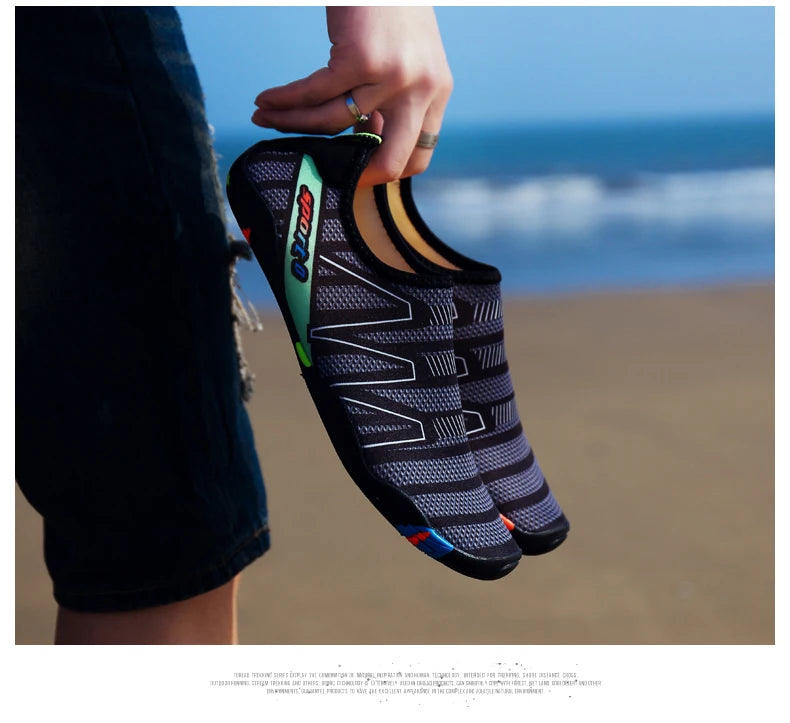 Scarpe da acqua ad asciugatura rapida per spiaggia, unisex, pantofole aqua da nuoto barefoot, scarpe da surf e risalita del fiume, calze outdoor leggere estive
