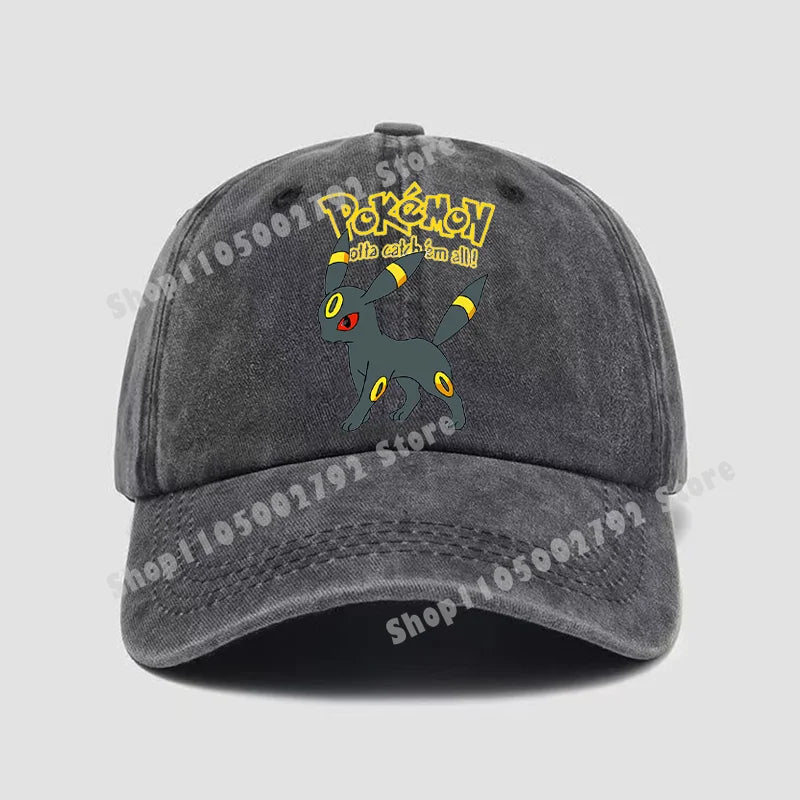 Pokemons Baseball Caps Pikachu Kawaii Anime Figures Sunshade Hats Summer Outdoor Parent Child Sunhat Trendy Duck Tongue Cap Gift