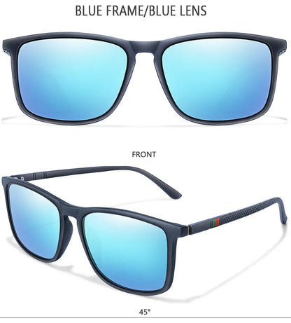 New Luxury Brand Polarized Sunglasses Men Square Frame Classic Women Glasses Driving Fishing Eyewear Gafas De Sol Hombre