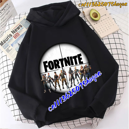 Fortnite Game Printed Children's Hoodies Cartoon Comfortable Suit Loose Long Sleeve Tops Autumn Winter Clothes