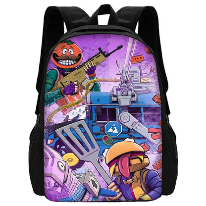 Hot Game Shooting Fortnite Child School Backpack with Shoulder Bag and Pencil Bags, School Bags for Boys and Girls, Best Gift