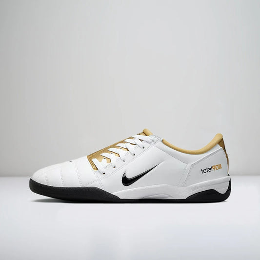 Nike Total 90 III Men's Low-Top Soccer Cleats Stylish Two-Tone Design, Premium Comfort, Lightweight, and Snug Fit – White HJ9351-101