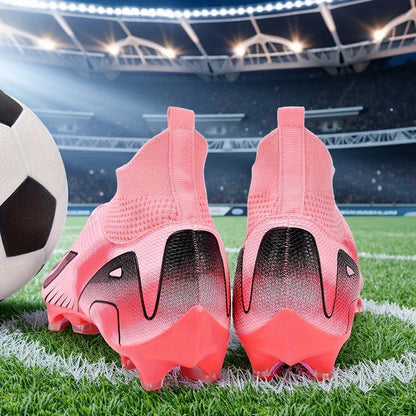 Chuteiras de futebol para homem e rapaz, ultraleves, profissionais, antiderrapantes e confortáveis, para treino e jogo em relva