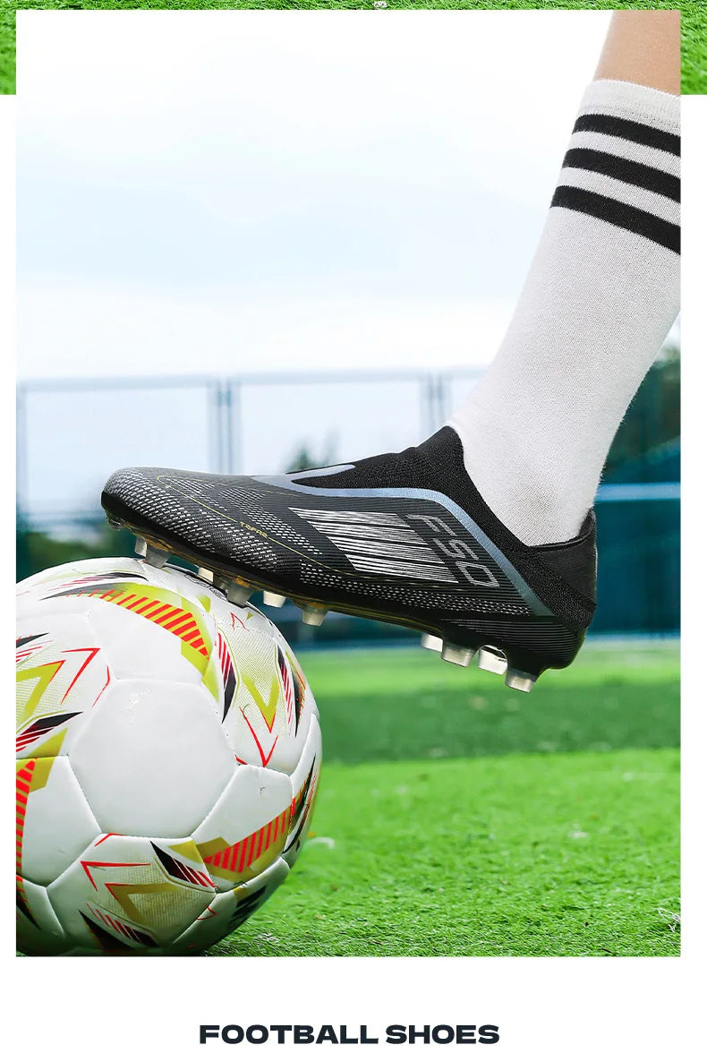 New Men's Football Boots Turf Comfortable Soccer Shoes Sport FG Grass Cleats Futsal Non-Slip Outdoor Adult Ultralight Non-Slip