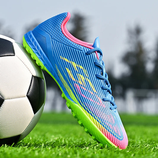 Professional Men's Soccer Shoes TF Broken Nails Provide Super Grip and Anti-Slip, Suitable for All Seasons