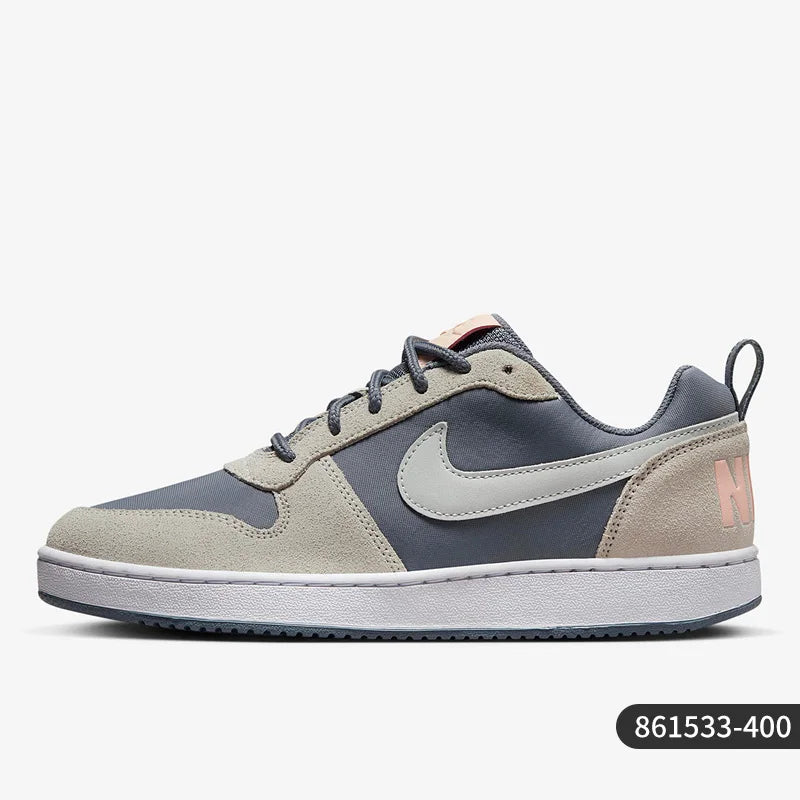 Ténis desportivos casuais de cano baixo Nike Authentic Court Borough para homem e mulher 861533-400
