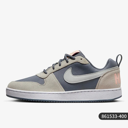 Ténis desportivos casuais de cano baixo Nike Authentic Court Borough para homem e mulher 861533-400