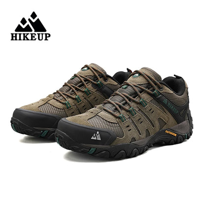 Męskie buty trekkingowe HIKEUP z zamszowej skóry – odporne na zużycie buty outdoorowe do trekkingu, chodzenia, polowania i zastosowań taktycznych
