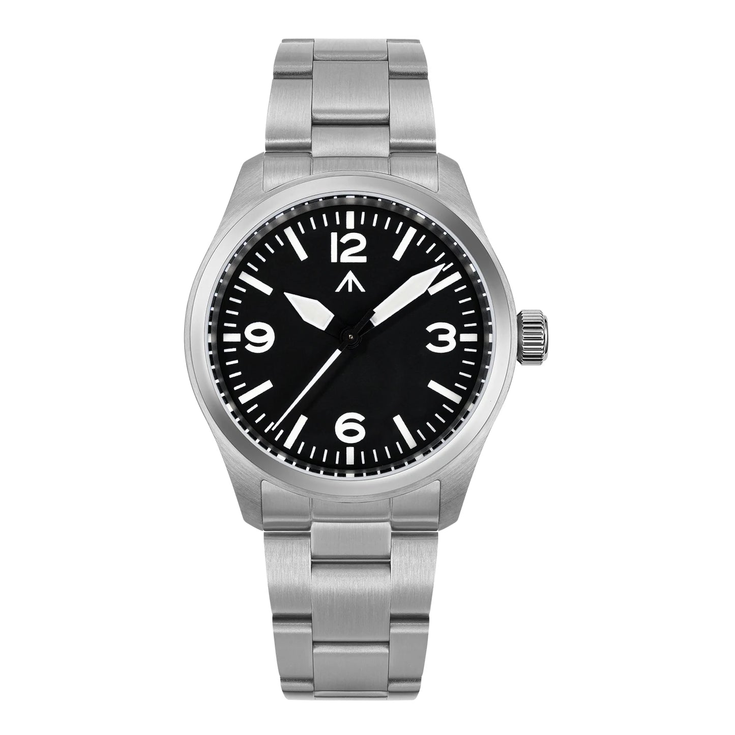 Relógio de Quartzo Vintage Militar Militado ML08 V2 com Movimento VH31, Vidro Duplo de Safira, Luminescência C3 BGW-9, Impermeável, 38mm