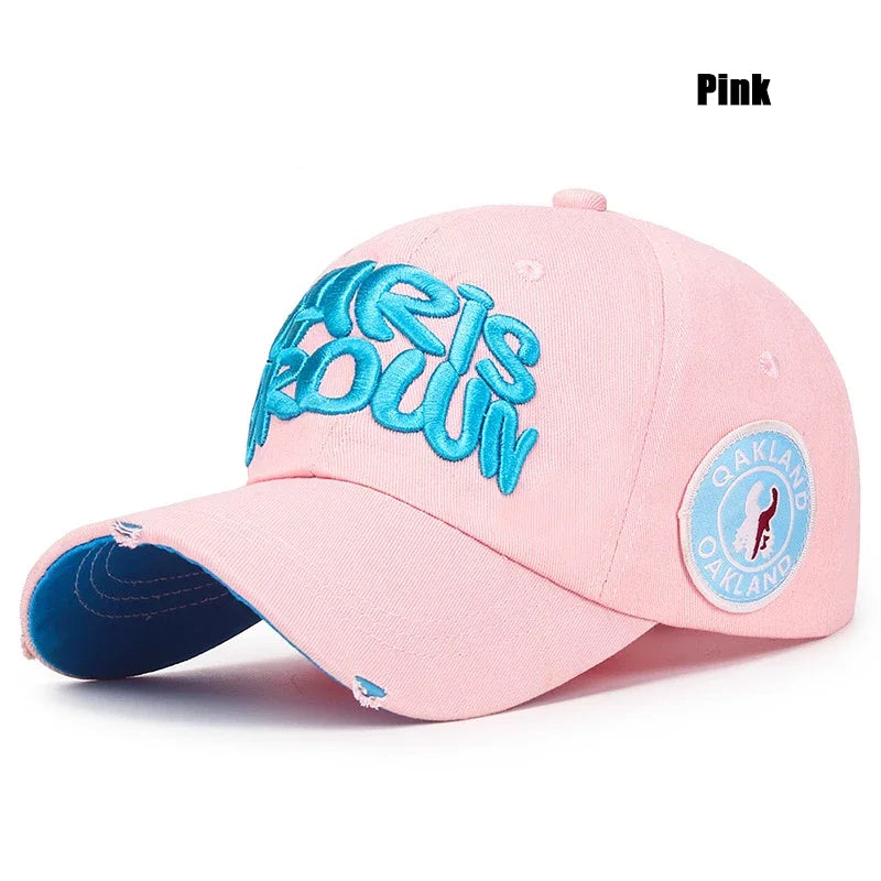 New Fashion Outdoor Sport Baseball Cap Unisex Men and Women Universal Letter Embroidery Adjustable Snapback Hat