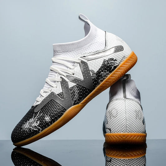 Professional Men's Indoor Flat-Bottomed Football Shoes Adult Durable Comfortable Training Shoes Teenagers Non-Slip Soccer Shoes