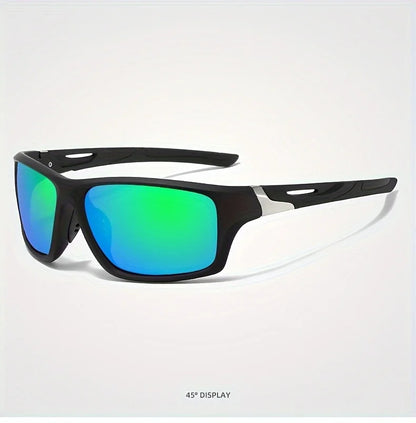 New Polarized Sports Sunglasses for Men, High-Quality TAC Lens Frame, Full Rim, UV Protection, Alloy Decorative, for Climbing