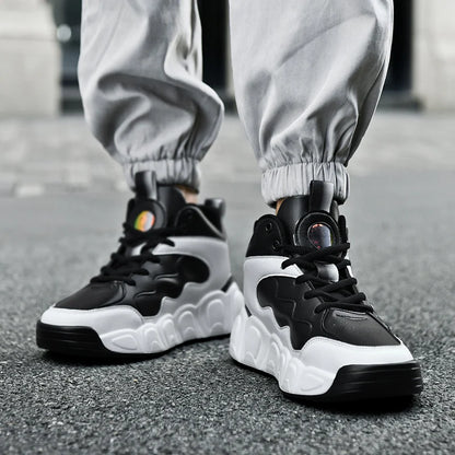 Chaussures de basket-ball pour hommes, respirantes, amortissantes, antidérapantes, résistantes à l'usure, chaussures de course, chaussures de sport pour l'entraînement en salle de sport, baskets athlétiques pour hommes