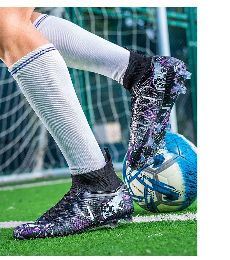 Novas Chuteiras de Futebol Profissionais para Homem, Antiderrapantes, Unissexo, Respiráveis, para Futsal e Desporto, Ultraleves, Drop Shipping