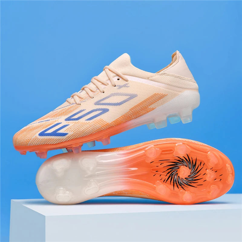 Męskie trampki z kolcami do trawy – wysokiej jakości buty piłkarskie do futsalu i piłki nożnej, antypoślizgowe, do użytku w pomieszczeniach, bestsellerowe, z wysoką cholewką, do użytku na zewnątrz