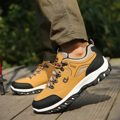 Men's EVA Hiking Shoes Waterproof Anti-Slip Leather Outdoor Sports Shoes for Camping Running Jogging 2025 New