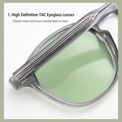 Caterside Polarized Round Sunglasses Men TR Frame Core Insert Leg Sun Glasses Women Set Retro Driving Fishing Punk Eyewear UV400