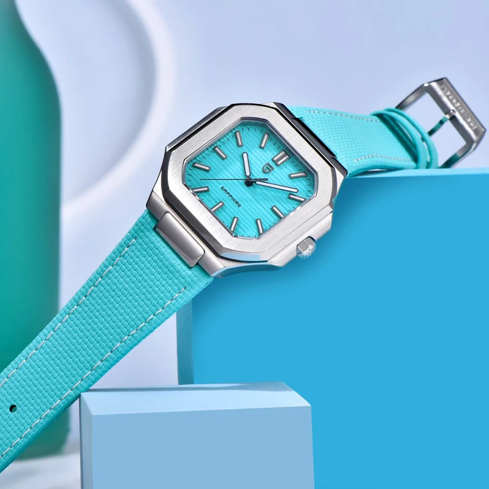 2026 New PAGANI DESIGN Square Quartz Luxury Watch for Men AR Sapphire Mirror Japan Movt Man Watch Luminous 316L All Steel Watch