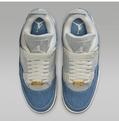 Ténis de basquetebol Nike JORDAN genuínos para mulher, de cano médio, em ganga, com amortecimento de ar IB6716-100