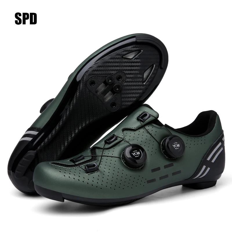 Zapatillas de ciclismo profesionales para hombre MTB y SPD, zapatillas de carreras de montaña, zapatillas de ciclismo de carretera SPD y de montaña para mujer