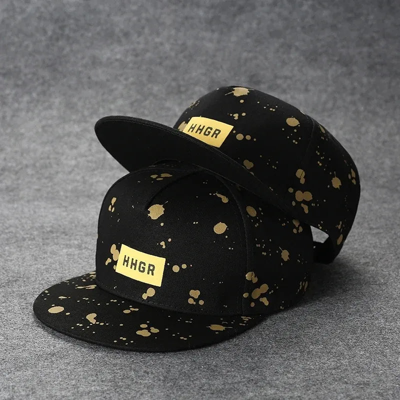 Men's Letter Embroidery Tide All-Match Flat Brim Baseball Cap Ladies Summer Hip-Hop Hat Outdoor Shade Adjustable Peaked Cap