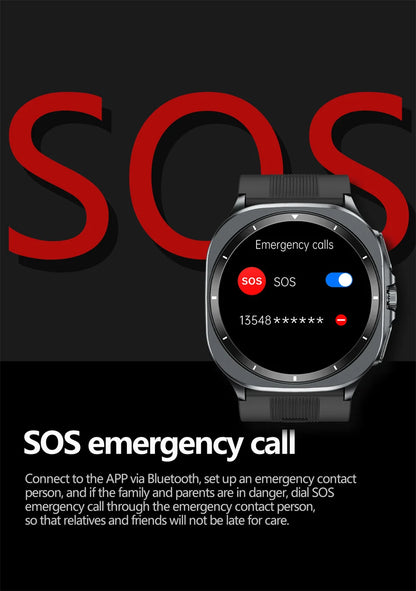 2026 New Health Track Smartwatch Air Pump Airbag True Blood Pressure Health Measure Smart Watch for Men and Women Blood Oxygen BT Call