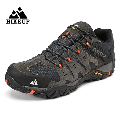 Męskie buty trekkingowe HIKEUP z zamszowej skóry – odporne na zużycie buty outdoorowe do trekkingu, chodzenia, polowania i zastosowań taktycznych