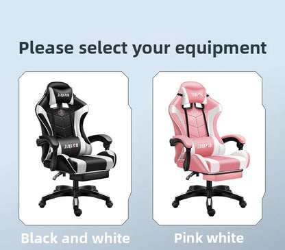 Gaming Chair Comfortable Sedentary Ergonomic Game Chair Reclining Massage Rotating Chair