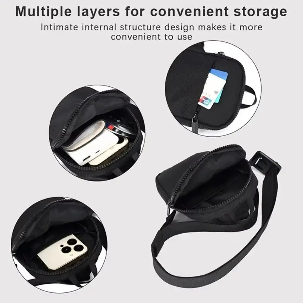 Bolso bandolera para adulto Fortnites, deportivo y casual, ligero, mini bolso para teléfono con estampado de figura de juego de dibujos animados, bolso cruzado de pecho para hombre, regalo