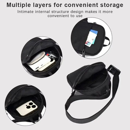 Bolso bandolera para adulto Fortnites, deportivo y casual, ligero, mini bolso para teléfono con estampado de figura de juego de dibujos animados, bolso cruzado de pecho para hombre, regalo