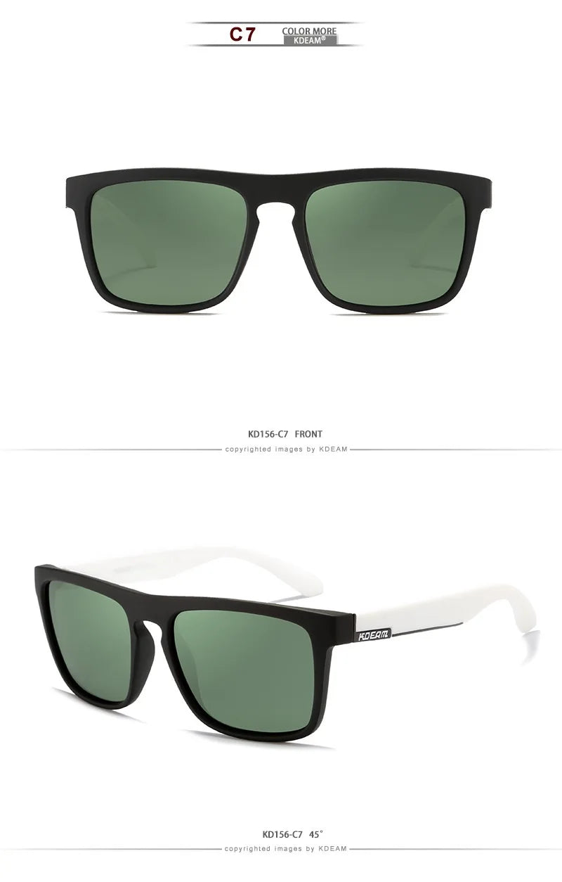Outdoor Sport Square Myopia Lens Prescription Sunglasses Men Polarized Driving Anti-Glare Myopes Lunettes 0 -0.5 -0.75 To -6.0