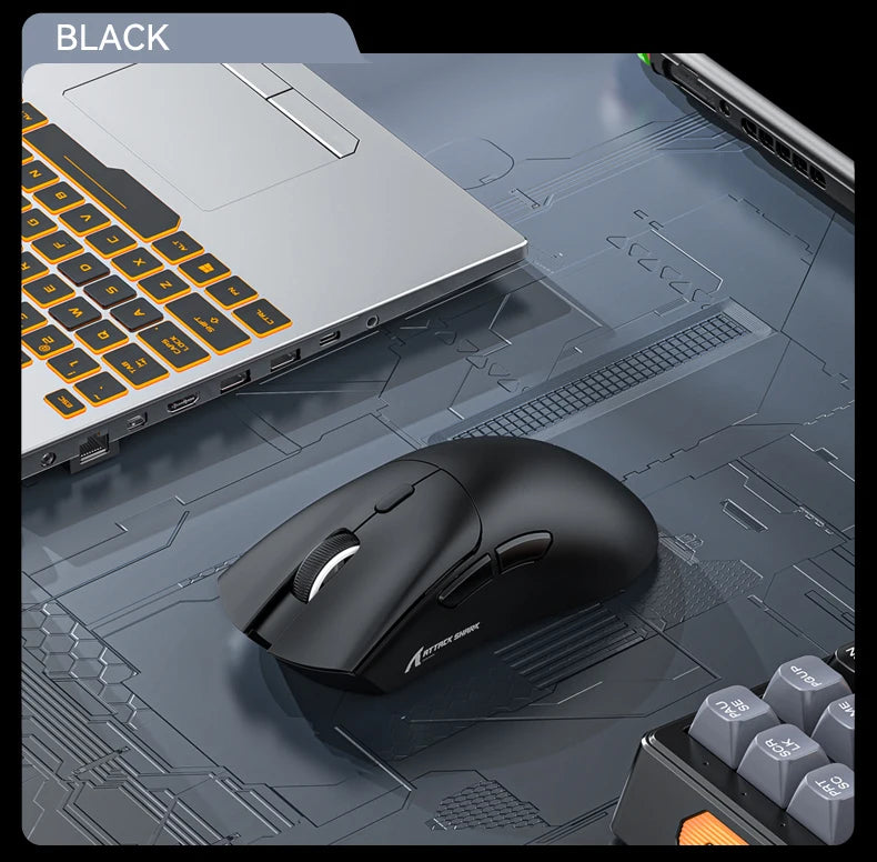 Attack Shark R1 Wireless Mouse Bluetooth Gaming Mouse,Viral Mouse Reviewed by Influencers PAW3311 Sensor,1000Hz Return-rate