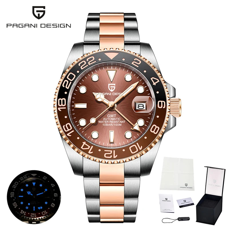 New PAGANI DESIGN Top Luxury Watch 8215 Sports Mechanical Automatic Watch Waterproof Stainless Steel Sapphire Watches for Man