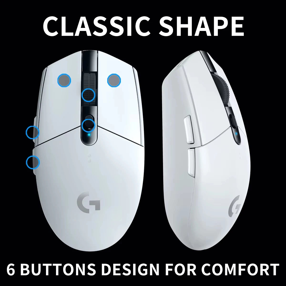 Logitech G305 G304 Gaming Mouse High DPI Precise Positioning Long Lasting Battery Perfect for Home Office Travel PC Gamer