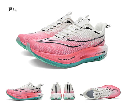 Men’s Running Shoes with Carbon Board, Specialty Marathon Sports, Breathable, Lightweight, Comfortable Women’s Athletic Non-Skid Sneakers
