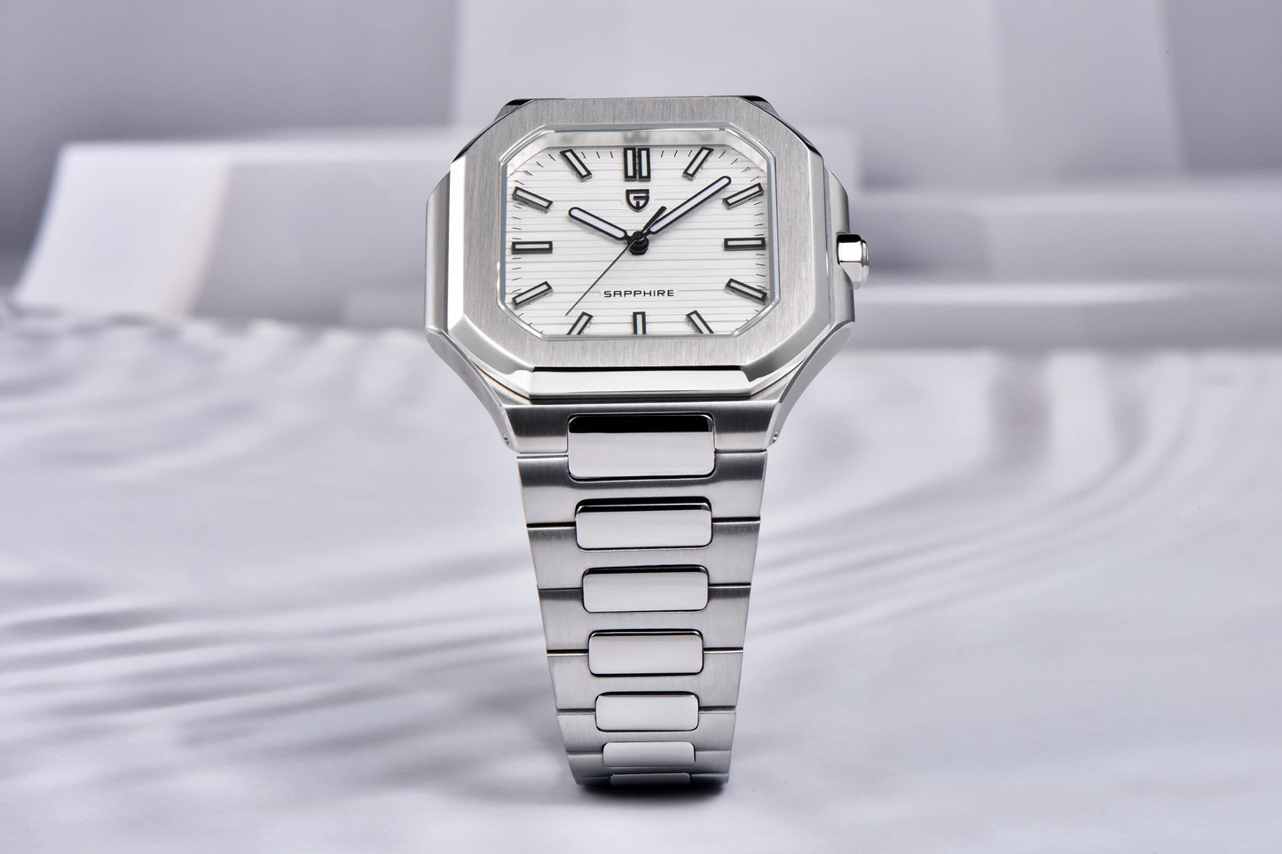 2026 New PAGANI DESIGN Square Quartz Luxury Watch for Men AR Sapphire Mirror Japan Movt Man Watch Luminous 316L All Steel Watch