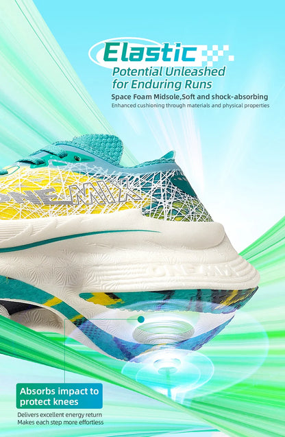 ONEMIX Carbon Fiber Plate Running Shoes Traction Shock Absorption Sneakers Professional Marathon PB Racing Sports Trainers Shoes