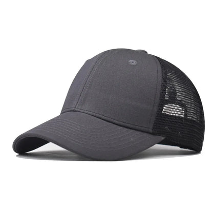 Baseball Cap Adult Net cap Shallow curved eaves Hat Unisex Summer hat Breathable hat shade Spring Autumn Cap Hip Hop Fitted Cap